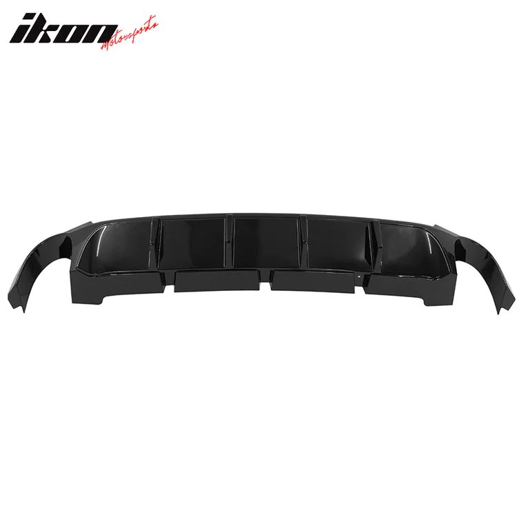 Bakre diffuser – Competition stil – blanksvart (Mustang 13-14) - 10