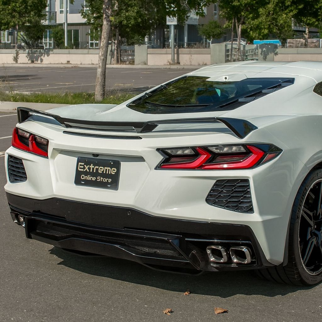 Z51 High-bakspoiler – blanksvart (CORVETTE C8 20–26) - 2