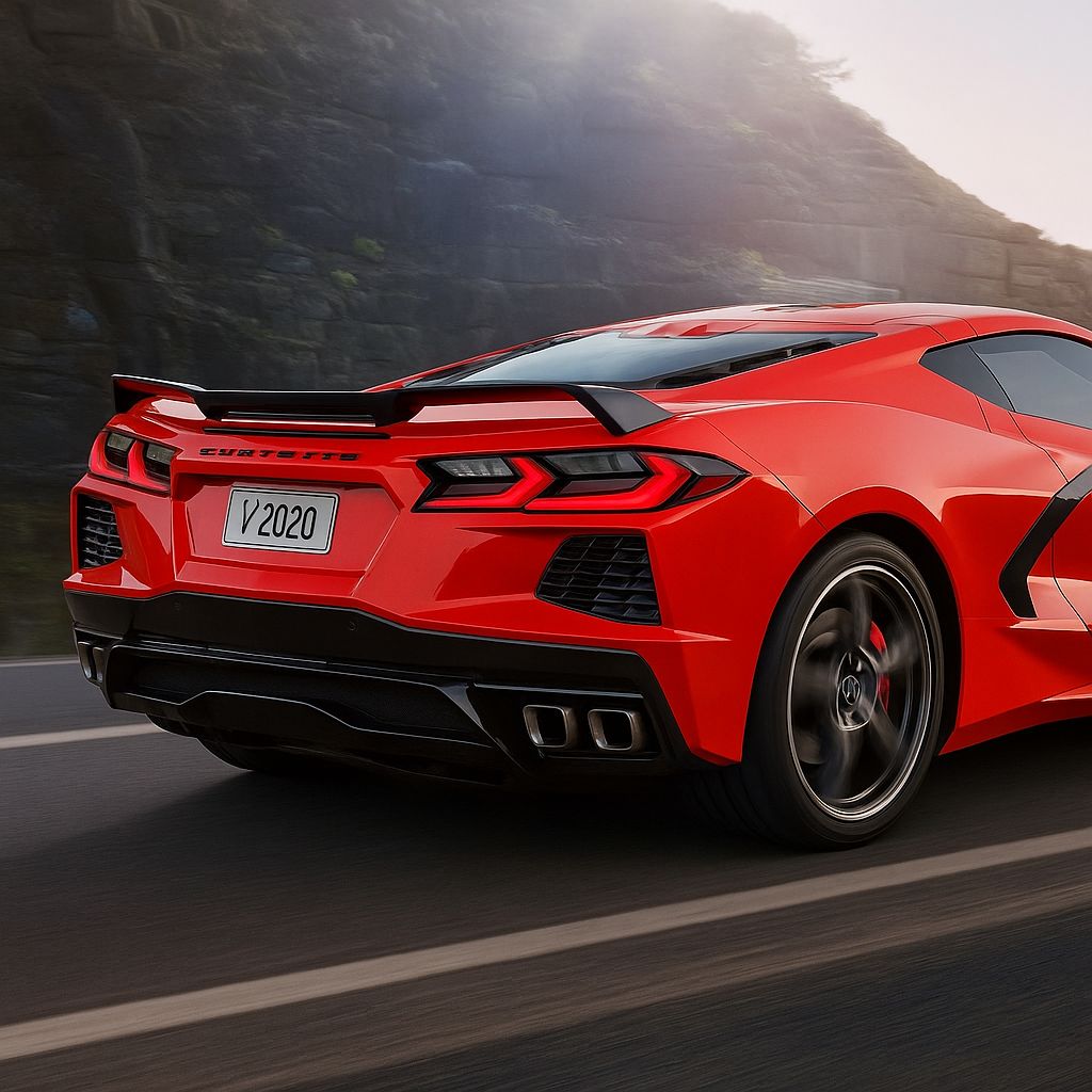 Z51 High-bakspoiler – blanksvart (CORVETTE C8 20–26) - 5