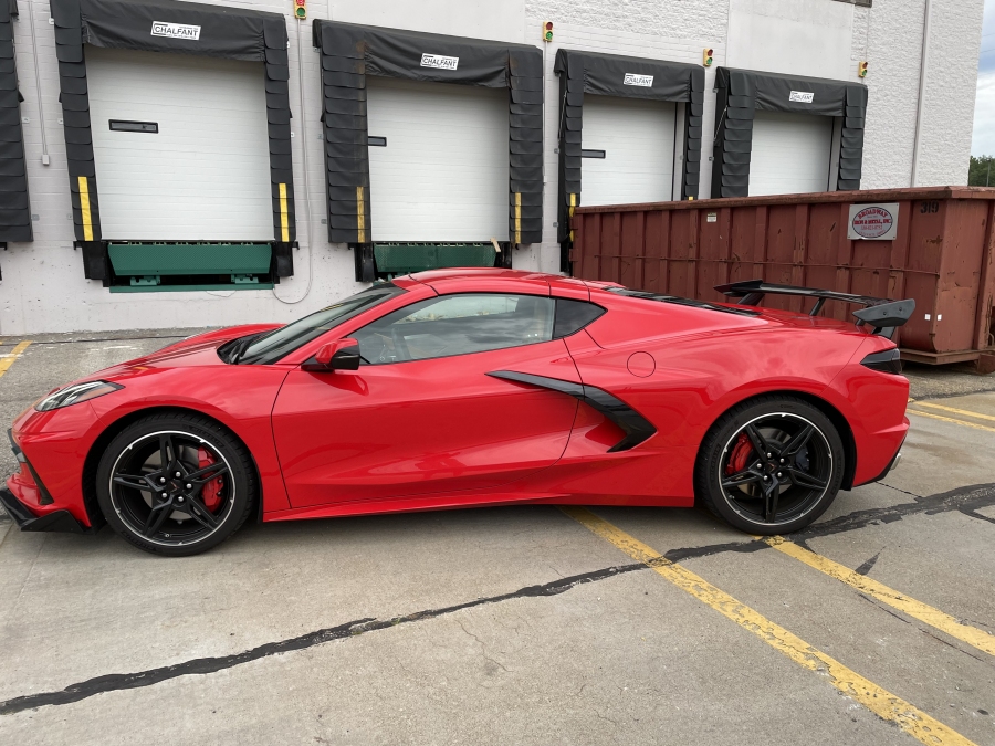 High Wing-bakspoiler – blanksvart (CORVETTE C8 Stingray 20–26) - 6