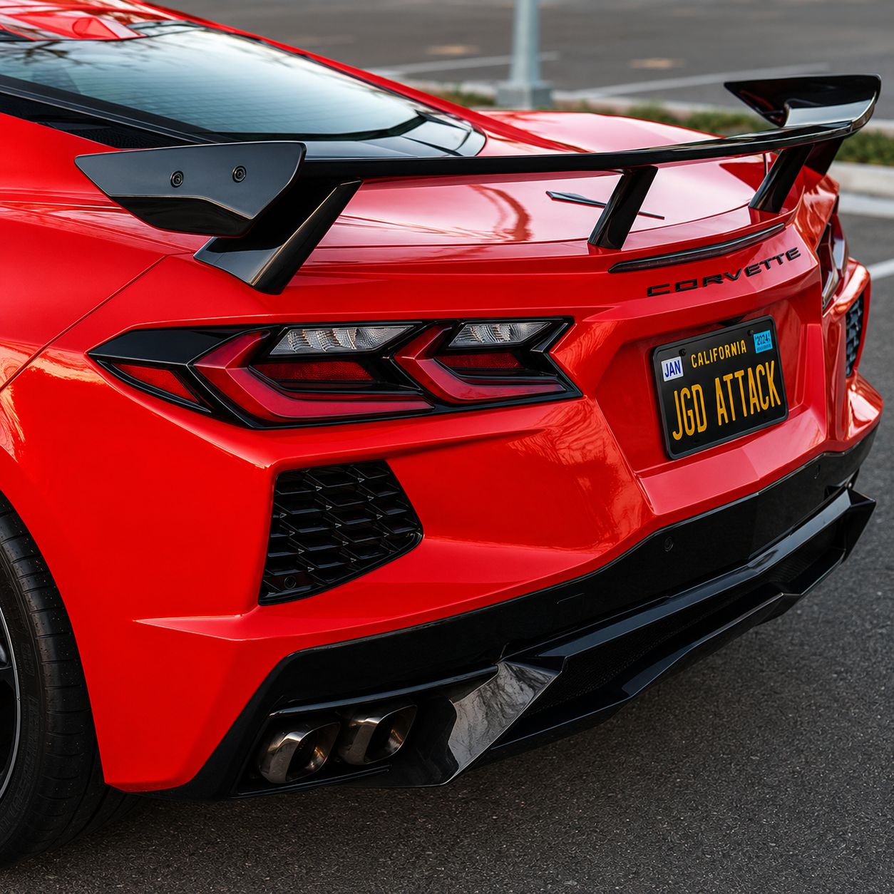 Premium High Wing – Carbon Flash (CORVETTE C8 Stingray 20–26) - 9