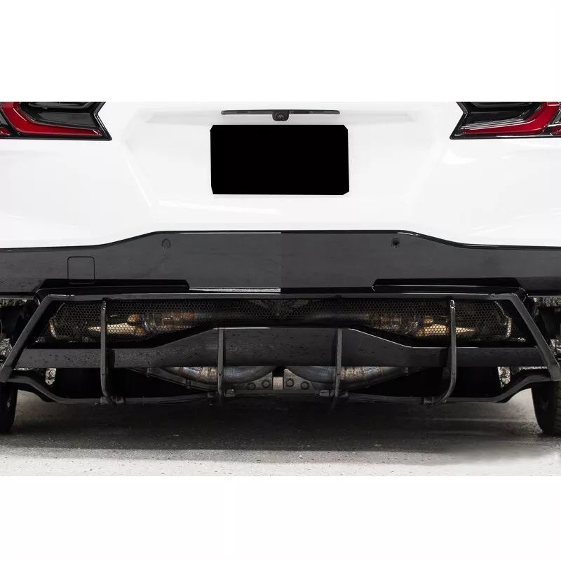Diffuserpanel med fenor – blanksvart (CORVETTE C8 20–26) - 7