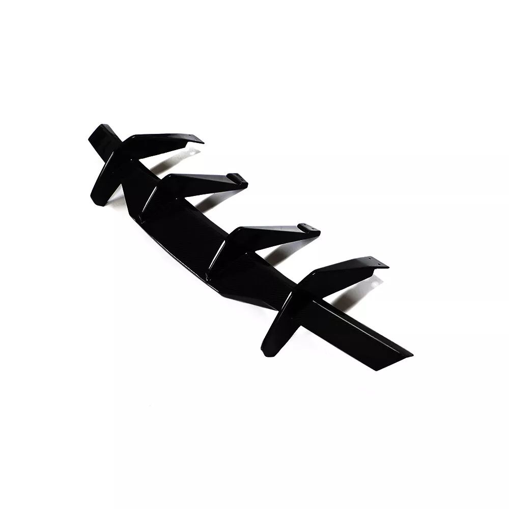 Diffuserpanel med fenor – blanksvart (CORVETTE C8 20–26) - 9