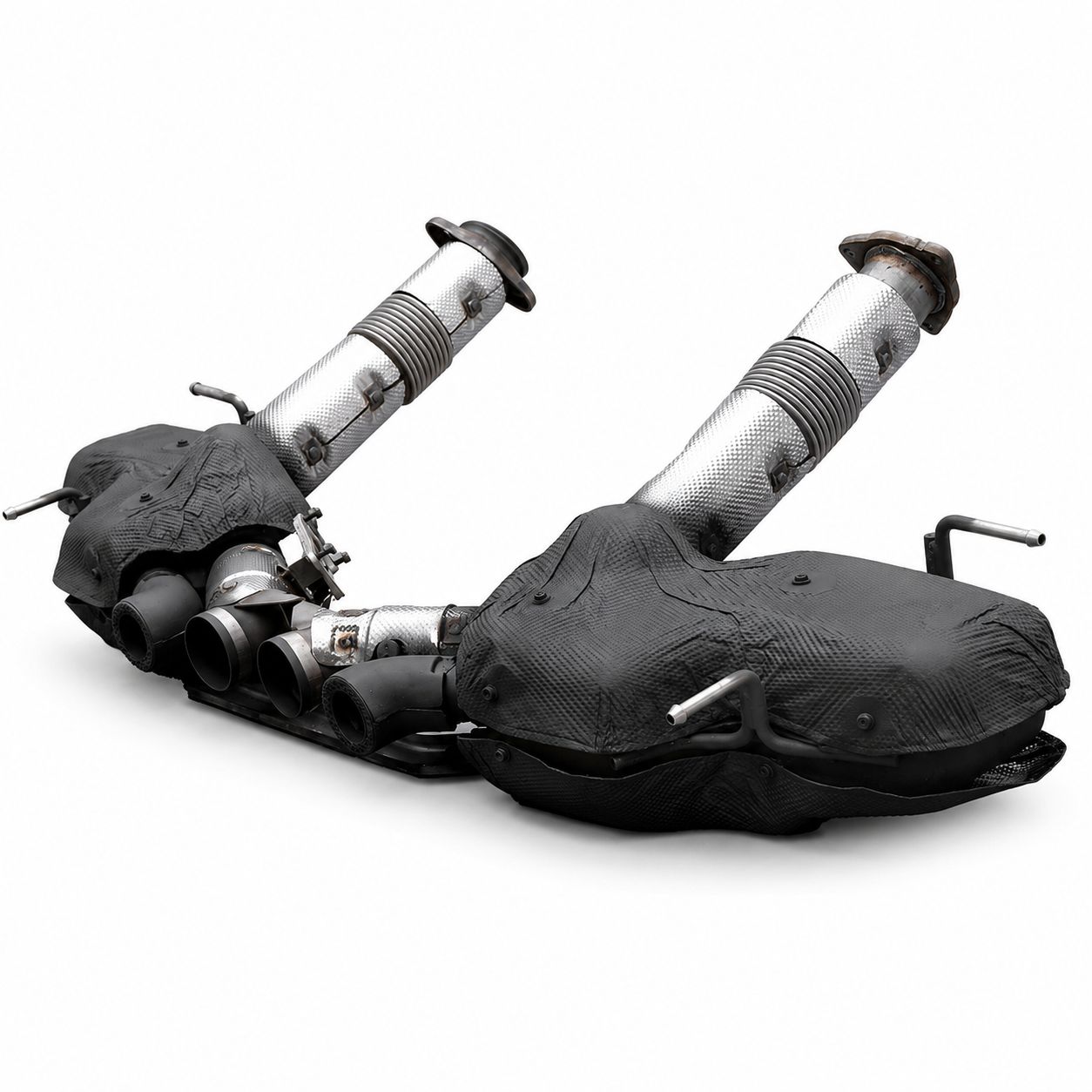 Centralt Z06-inspirerat avgassystem (CORVETTE C8 Stingray 20–26) - 2