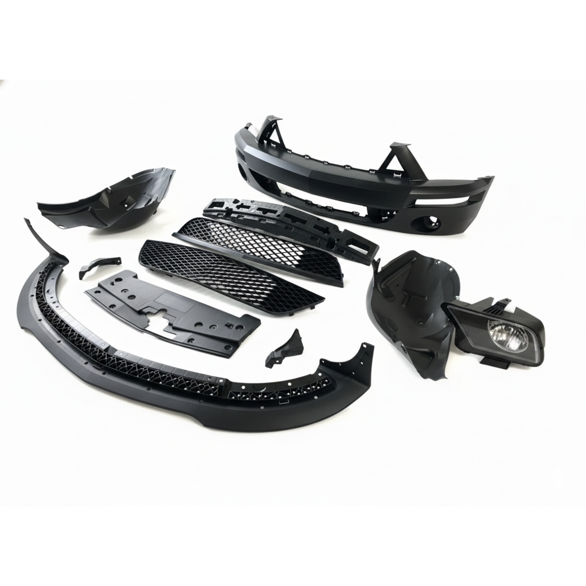 Frontkonverteringssats med belysning – Shelby GT500 stil (Mustang 05-09) - 4