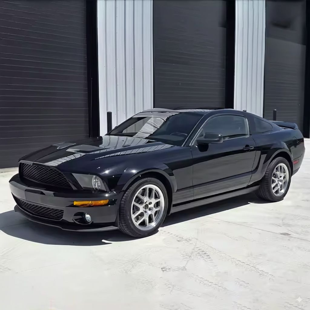 Frontkonverteringssats med belysning – Shelby GT500 stil (Mustang 05-09) - 9