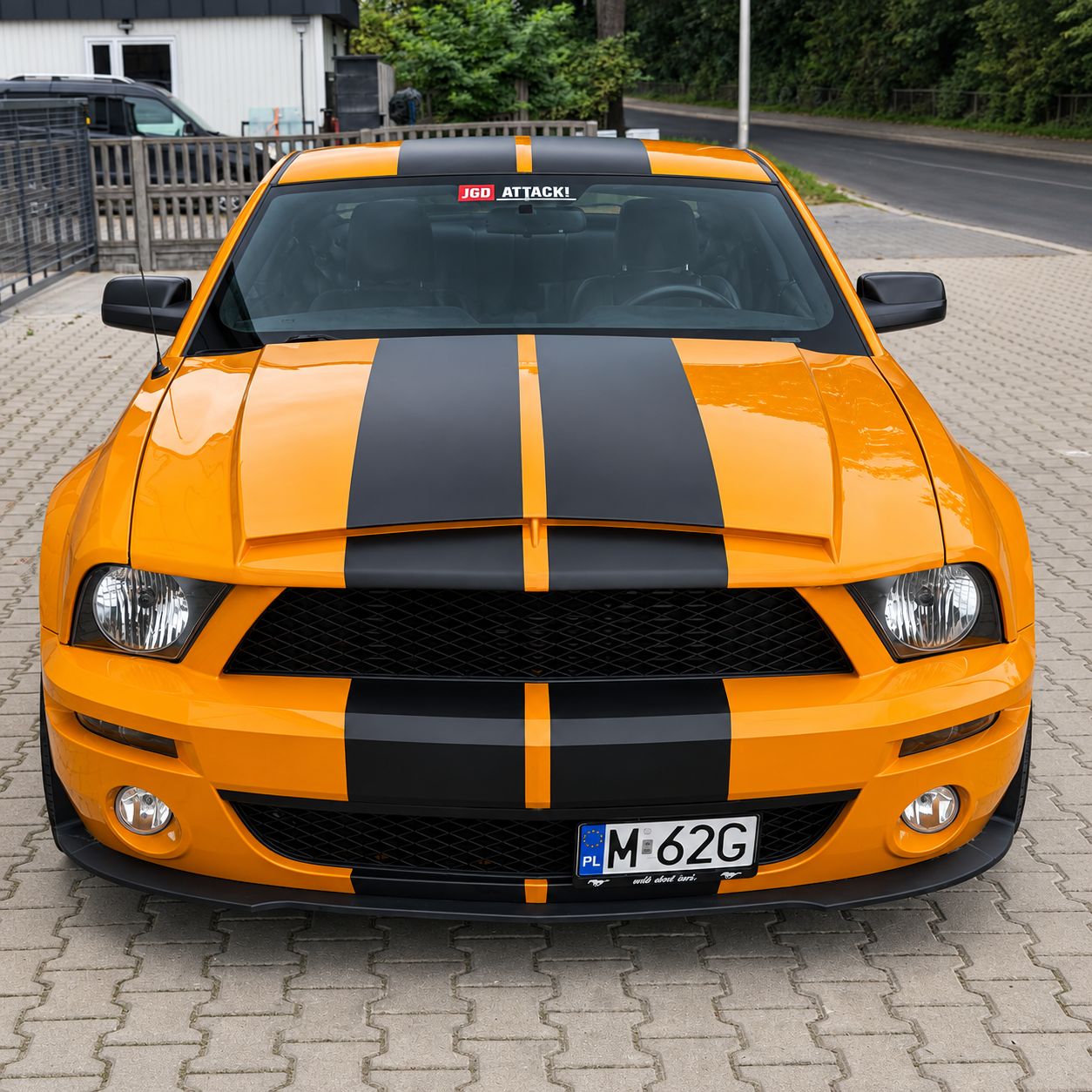 Frontkonverteringssats med belysning – Shelby GT500 stil (Mustang 05-09)