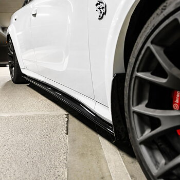 Sidokjolsförlängningar – blanksvart (Charger 20-24 WIDEBODY)