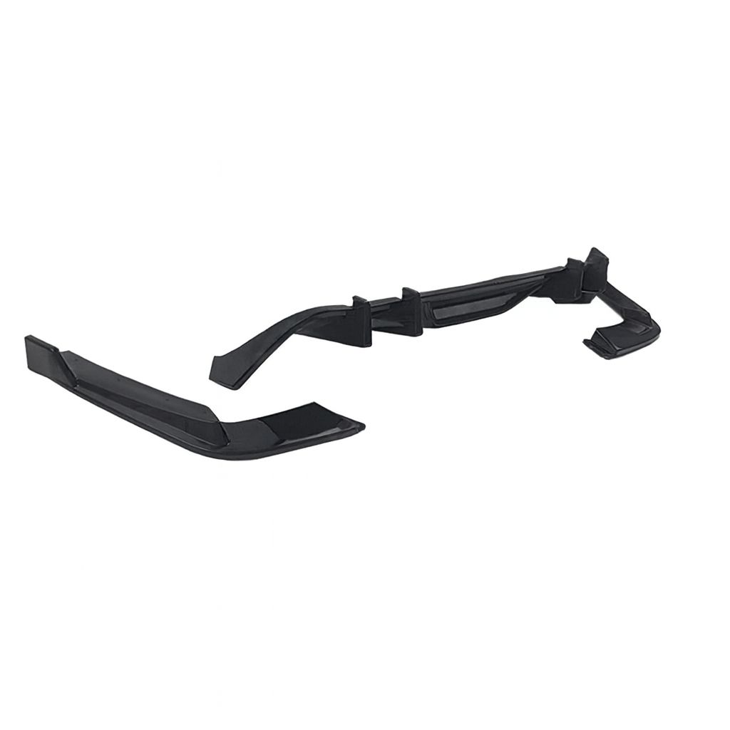 Bakre diffuser – HN stil – mattsvart – enkla ändrör (Mustang 15-17 BASE) - 6