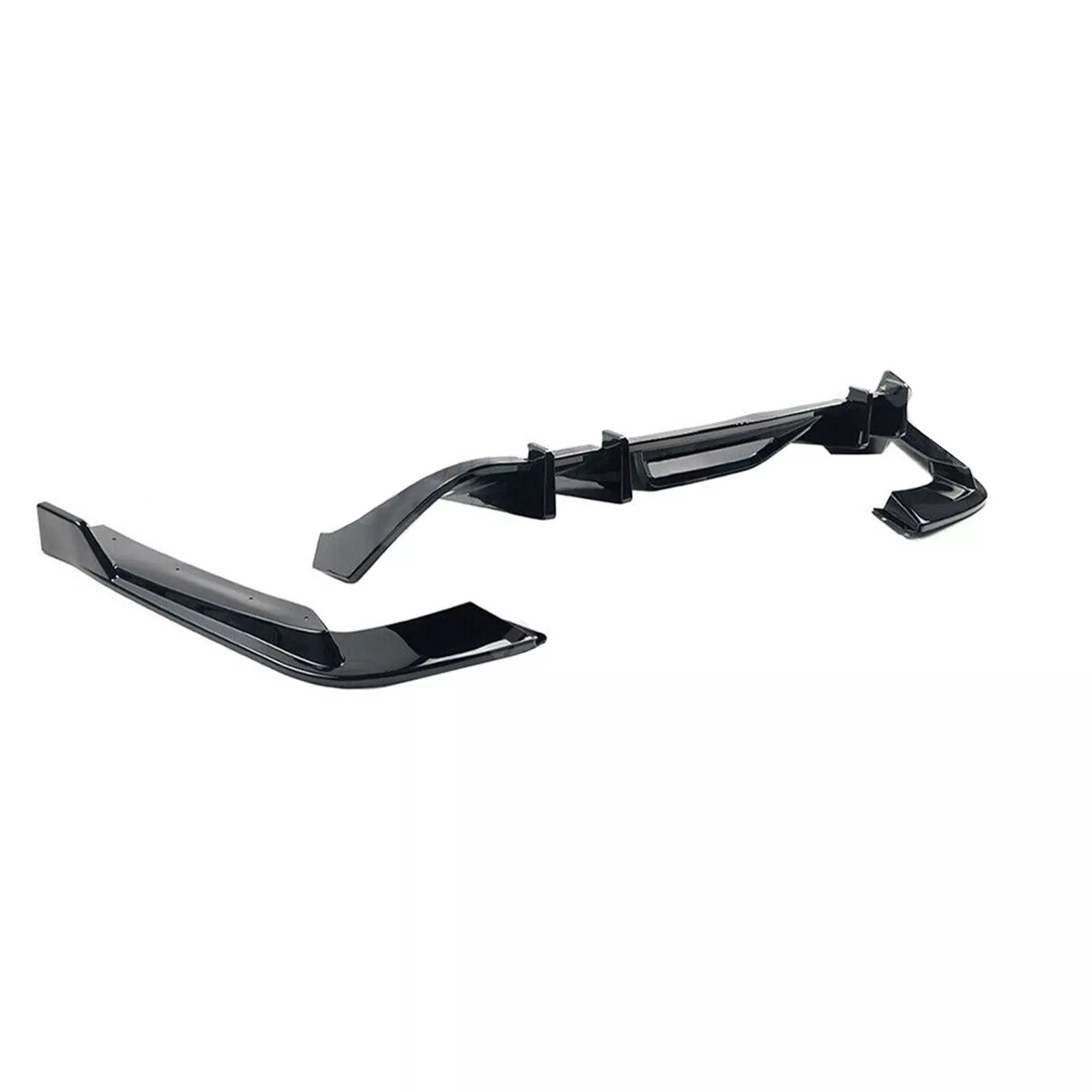 Bakre diffuser – HN stil – blanksvart – enkla ändrör (Mustang 15-17 BASE) - 6