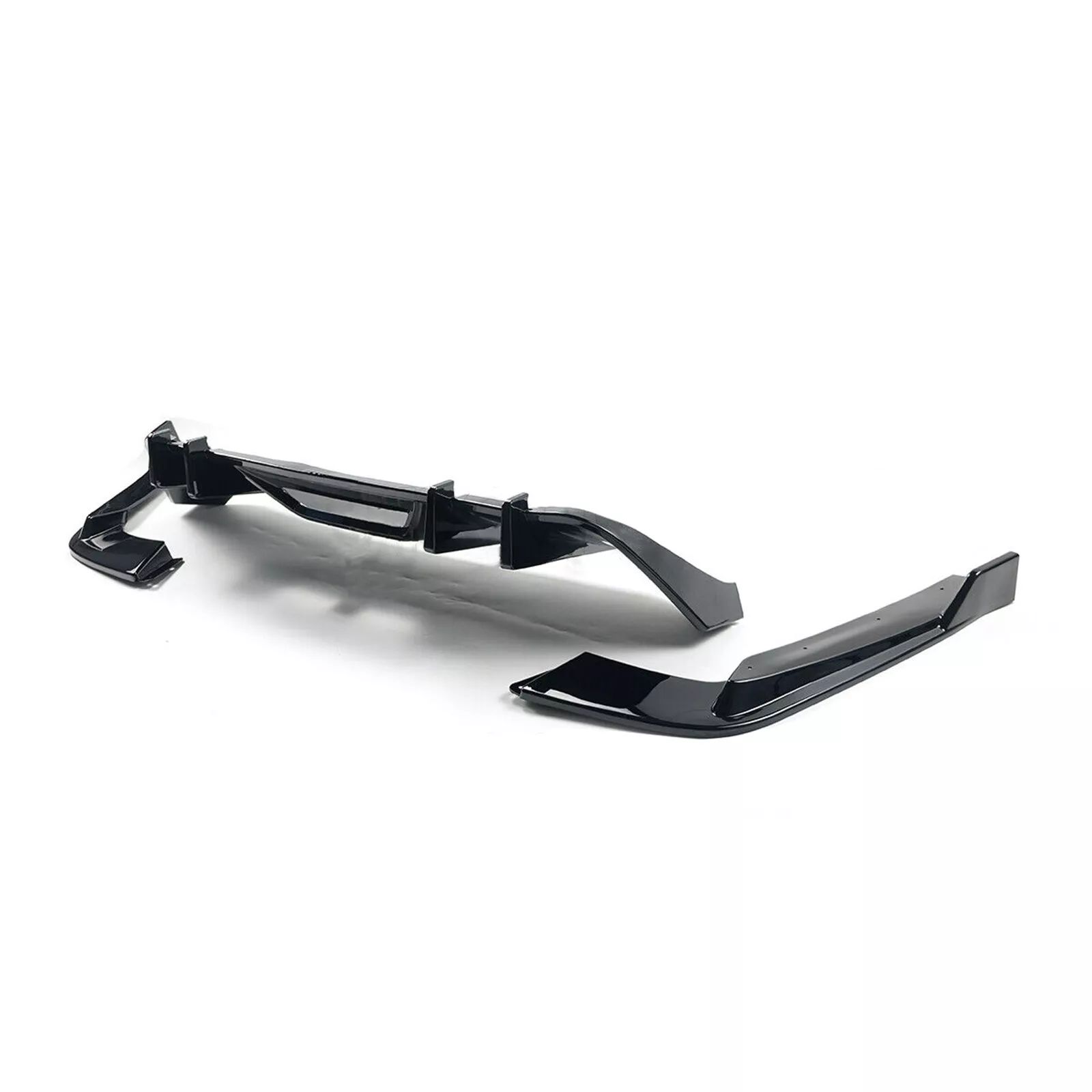 Bakre diffuser – HN stil – blanksvart – enkla ändrör (Mustang 15-17 BASE) - 5