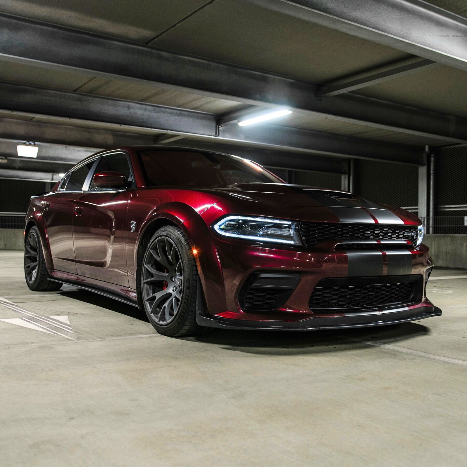Sidokjolsförlängningar – mattsvart (Charger 20-24 WIDEBODY) - 4