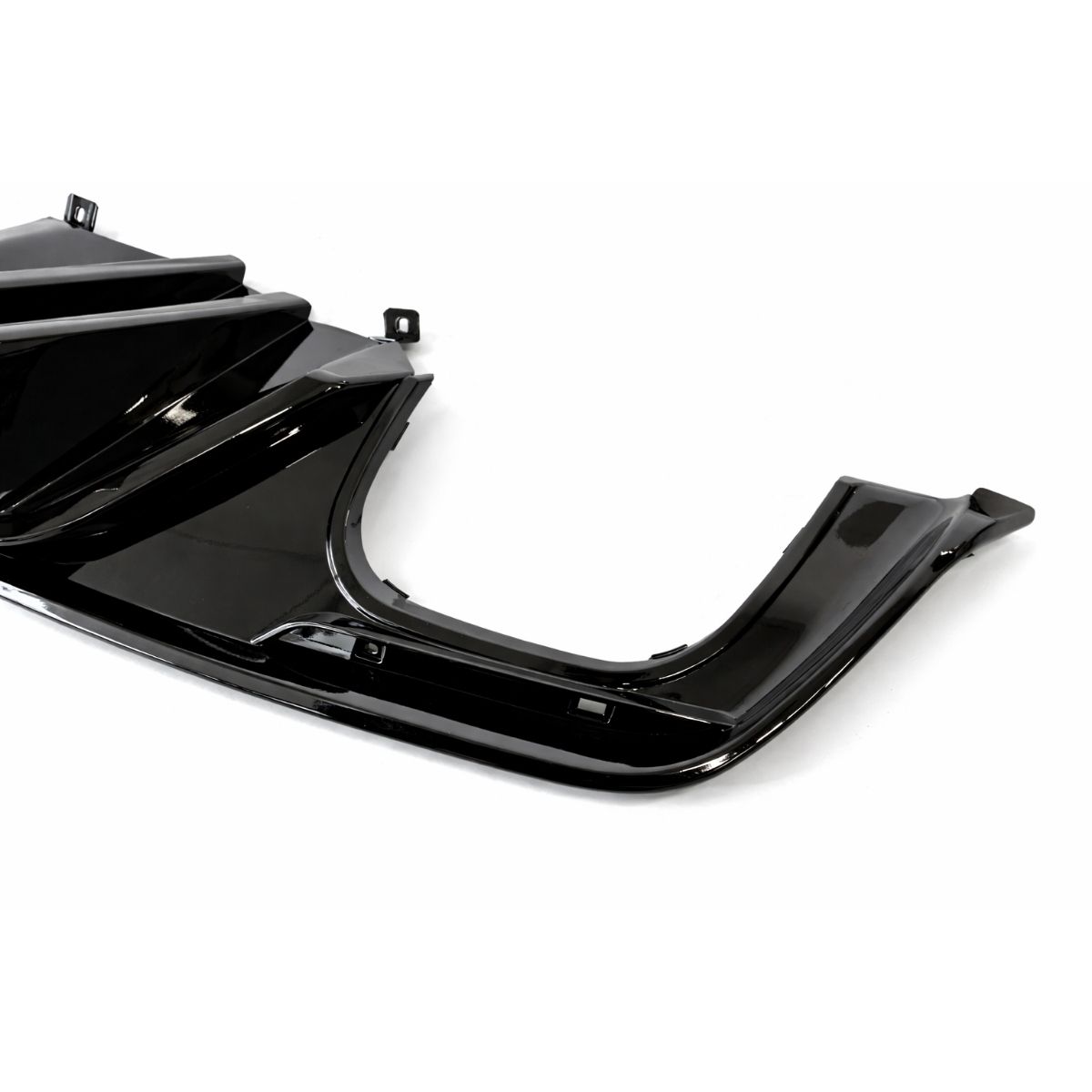 Bakre diffuser – SPEED stil – enkla eller fyra ändrör – blanksvart (Mustang 15-17 GT Premium, EcoBoost Premium) - 4