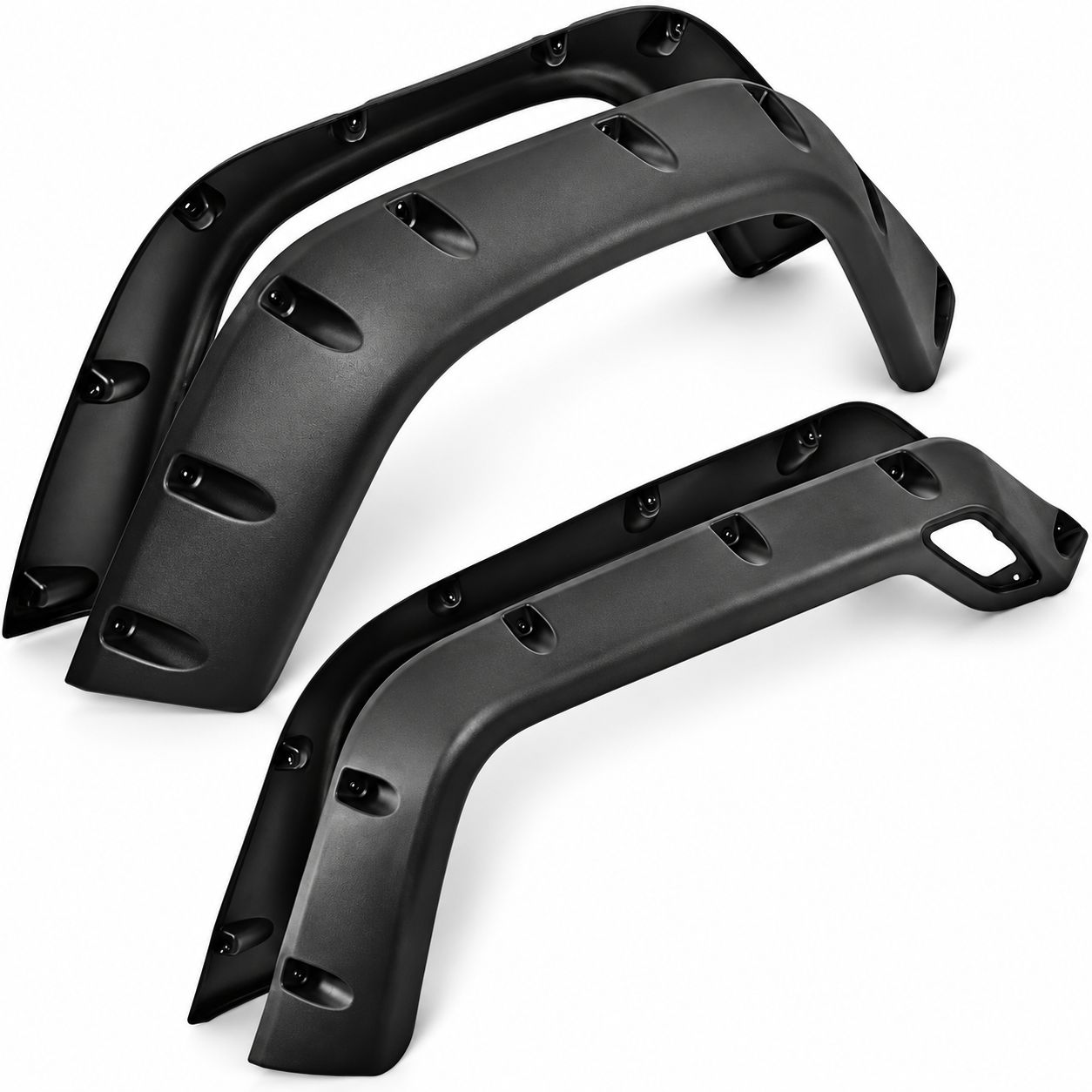 Svart Skärmbreddare – fram och bak (Wrangler TJ, LJ 97-06) - 2