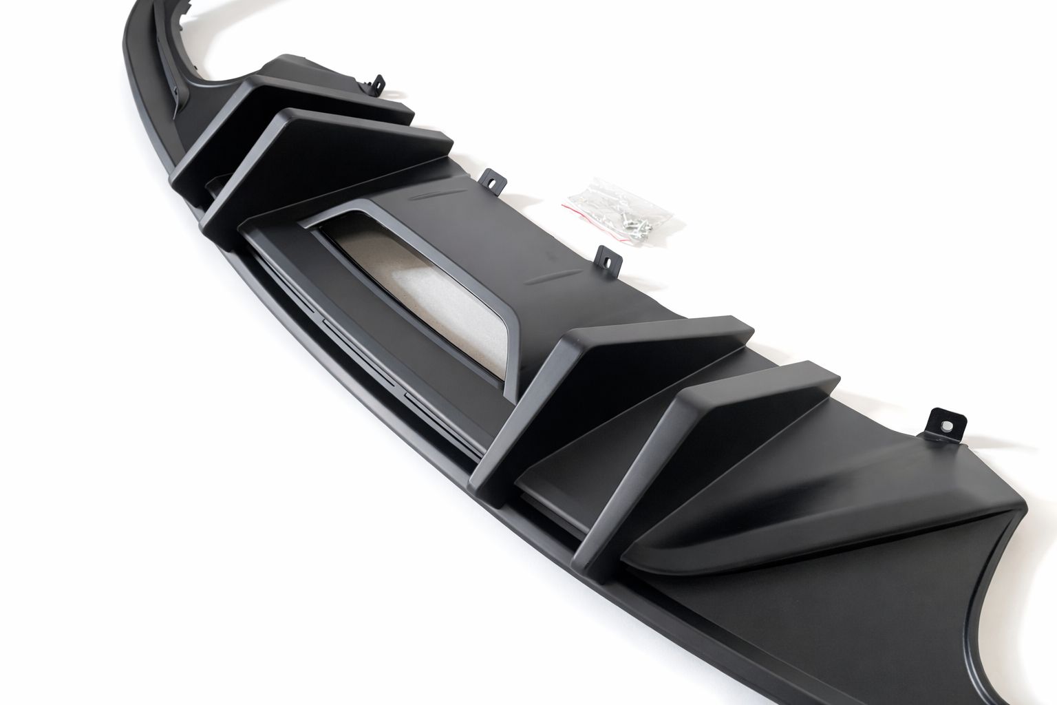 Bakre diffuser – COMPETITION – enkla eller fyra ändrör – mattsvart (Mustang 15-17 GT Premium, EcoBoost Premium) - 3