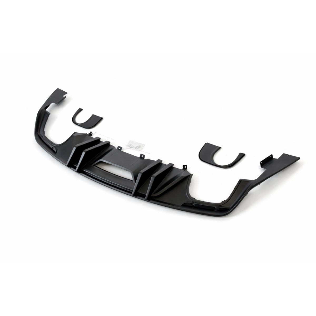 Bakre diffuser – COMPETITION – enkla eller fyra ändrör – mattsvart (Mustang 15-17 GT Premium, EcoBoost Premium)