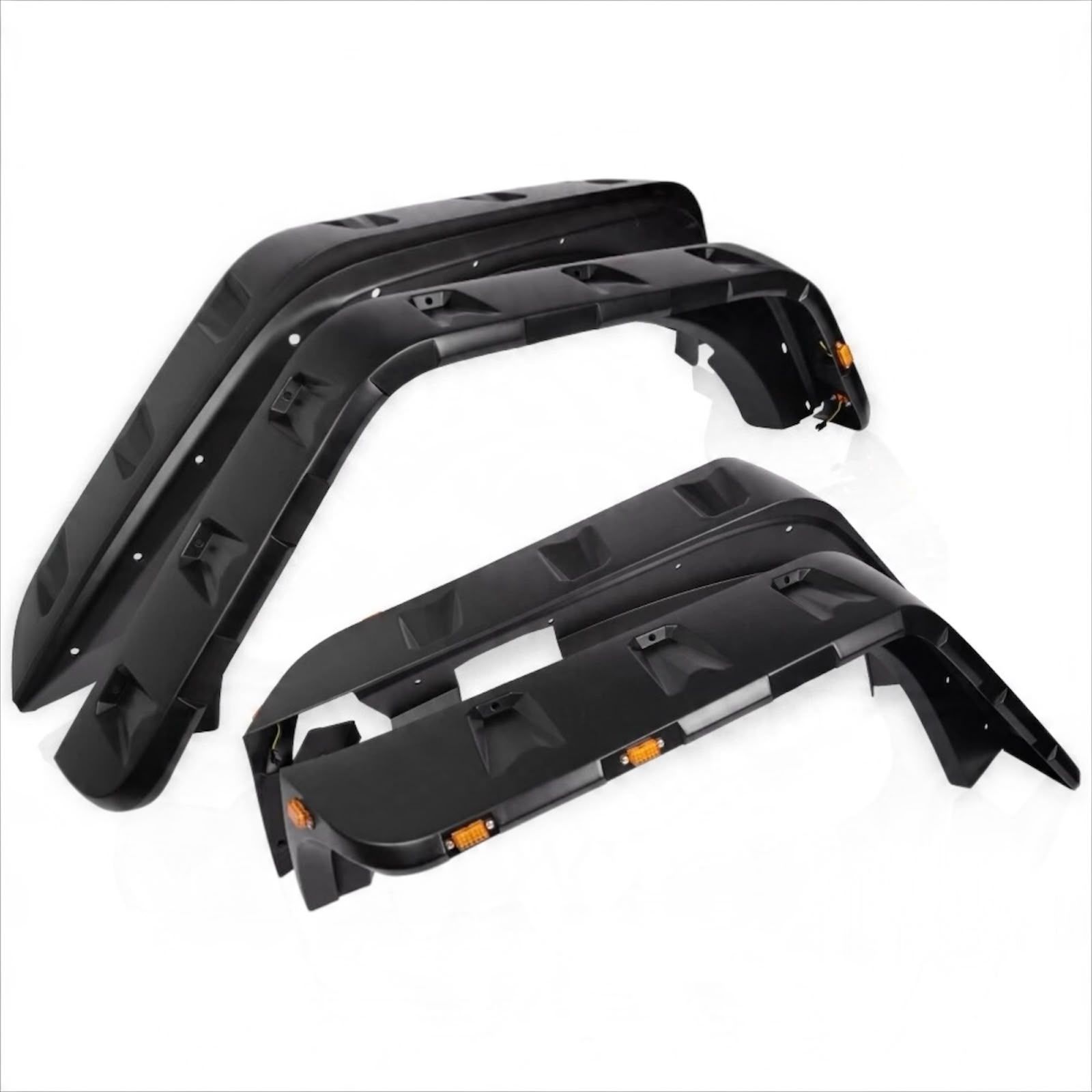 Svart LED Skärmbreddare – fram och bak (Wrangler JK 07-18) - 2