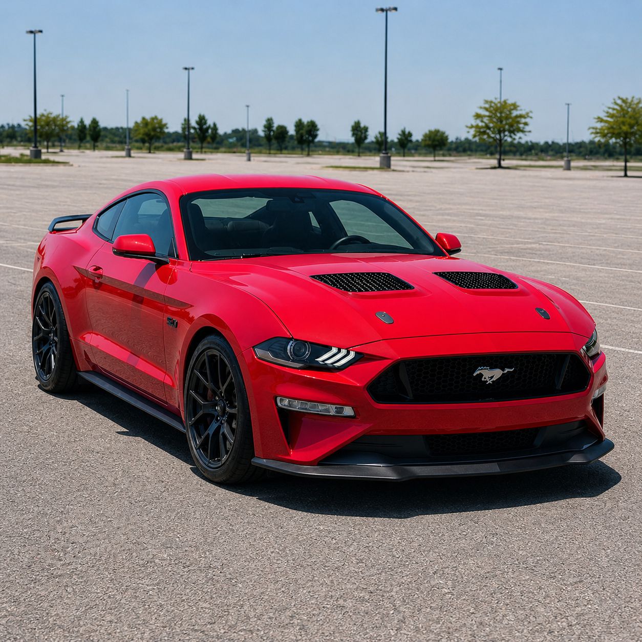 Aluminiumhuv – GTD stil (Mustang 18-23 GT, Ecoboost)