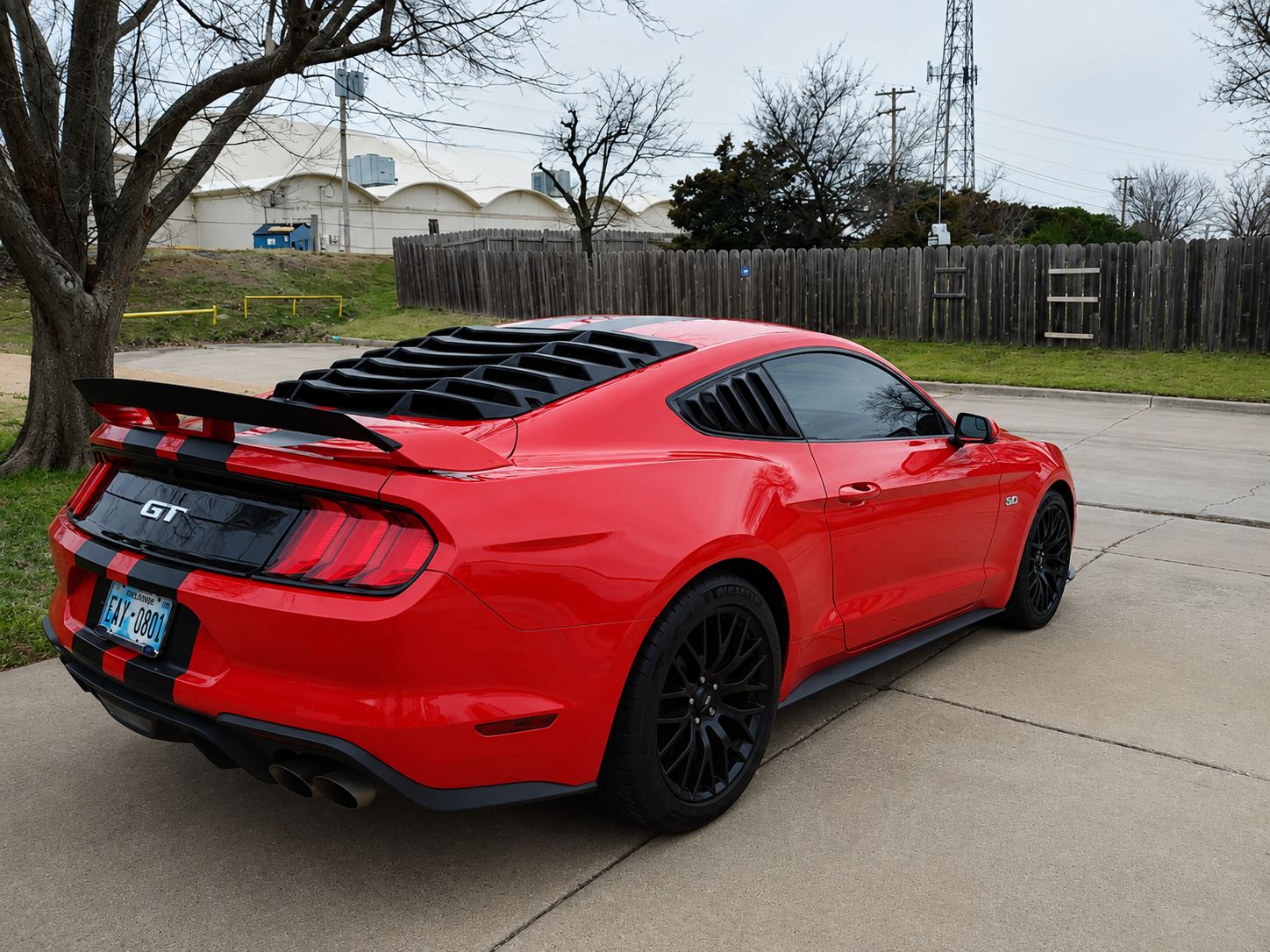 Gurney flap till GT Performance-spoiler – blanksvart (Mustang 15-23) - 3