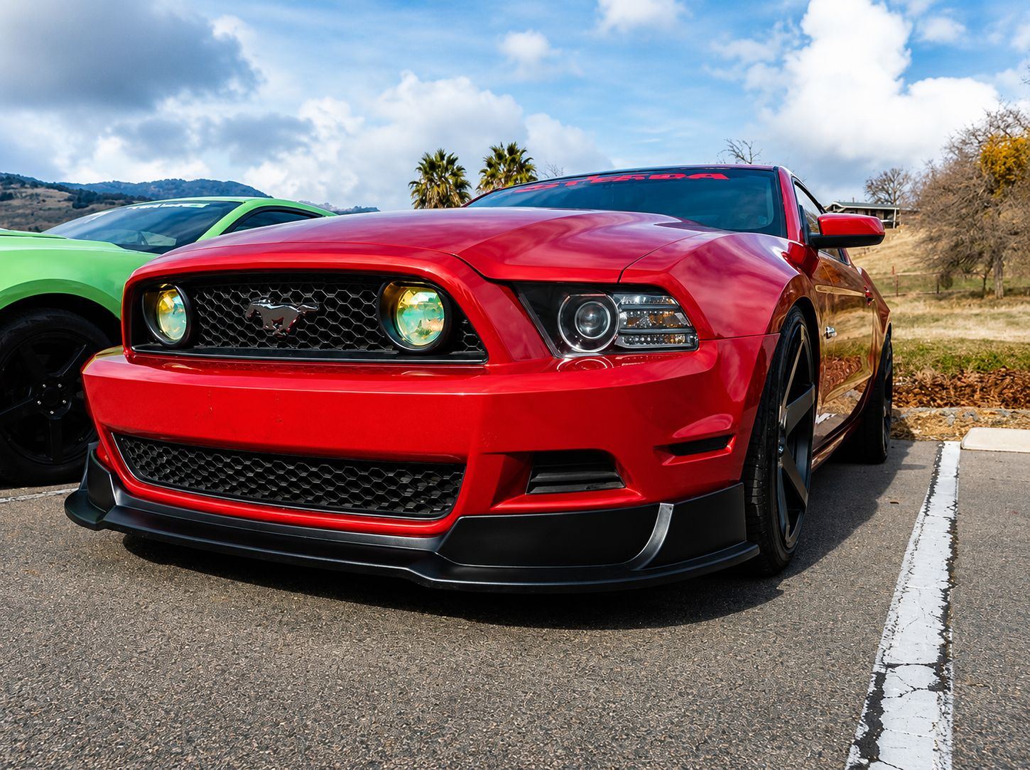 Frontläpp – RTR stil – mattsvart (Mustang 13-14 GT, V6) - 5