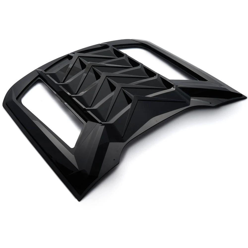 Bakrutelouver – LB stil – mattsvart (Mustang 15-26 Fastback) - 4