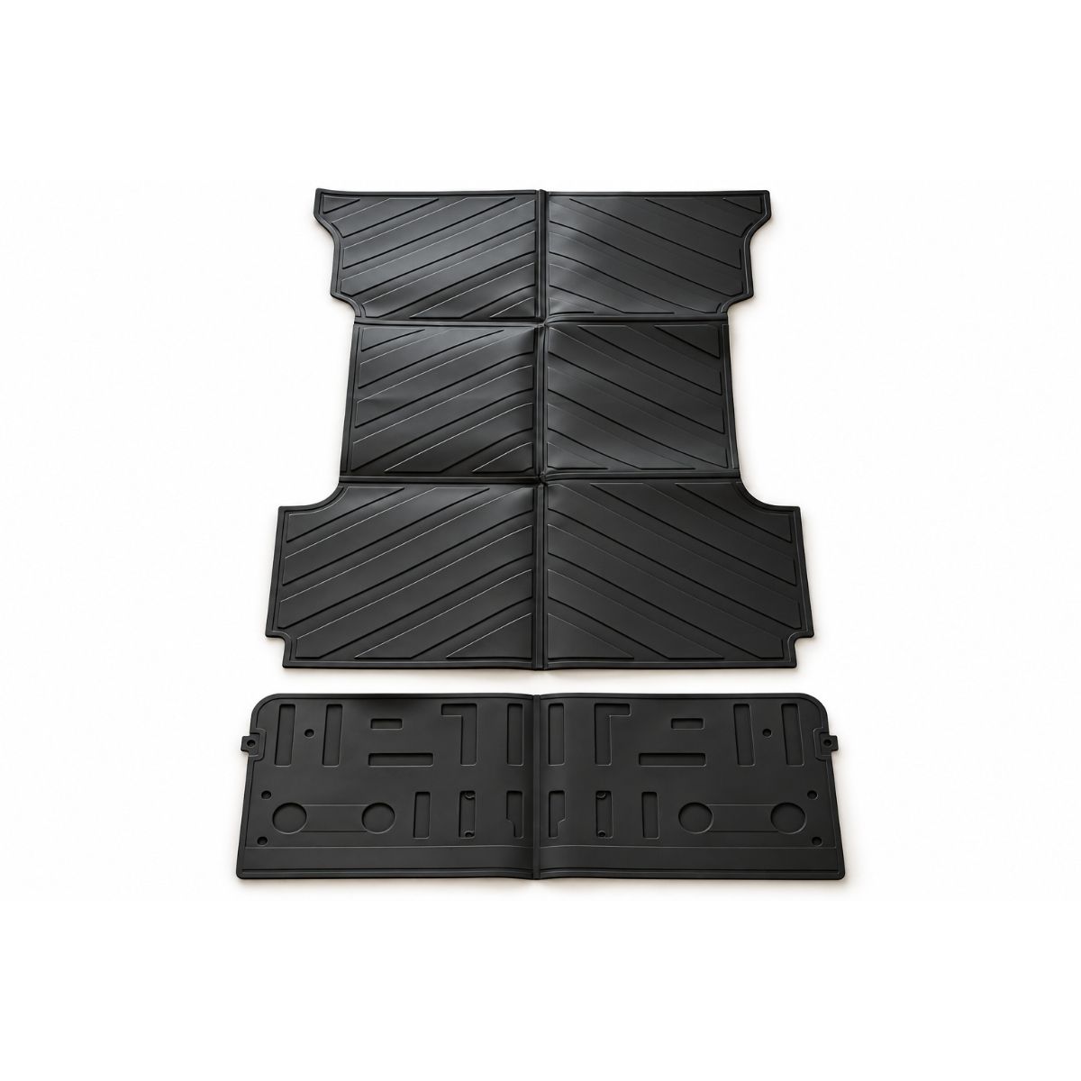 Flakmatta och bakluckeskydd i TPE – svart (Ford F-150 2021–2025, 6,5-fots flak)