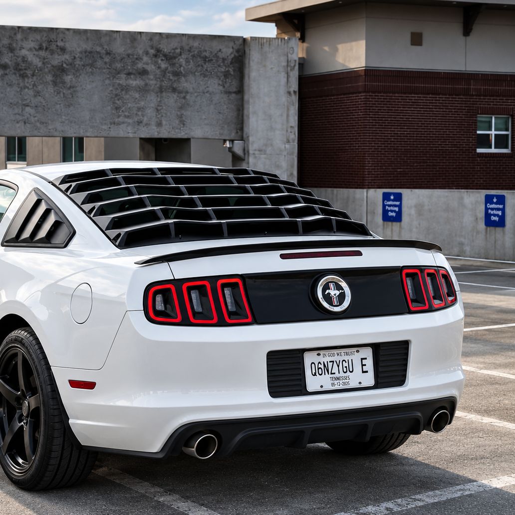 Bakrutelouver – mattsvart – MP CONCEPTS (Mustang 05-14 Coupe)