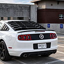 Bakrutelouver – mattsvart – MP CONCEPTS (Mustang 05-14 Coupe)