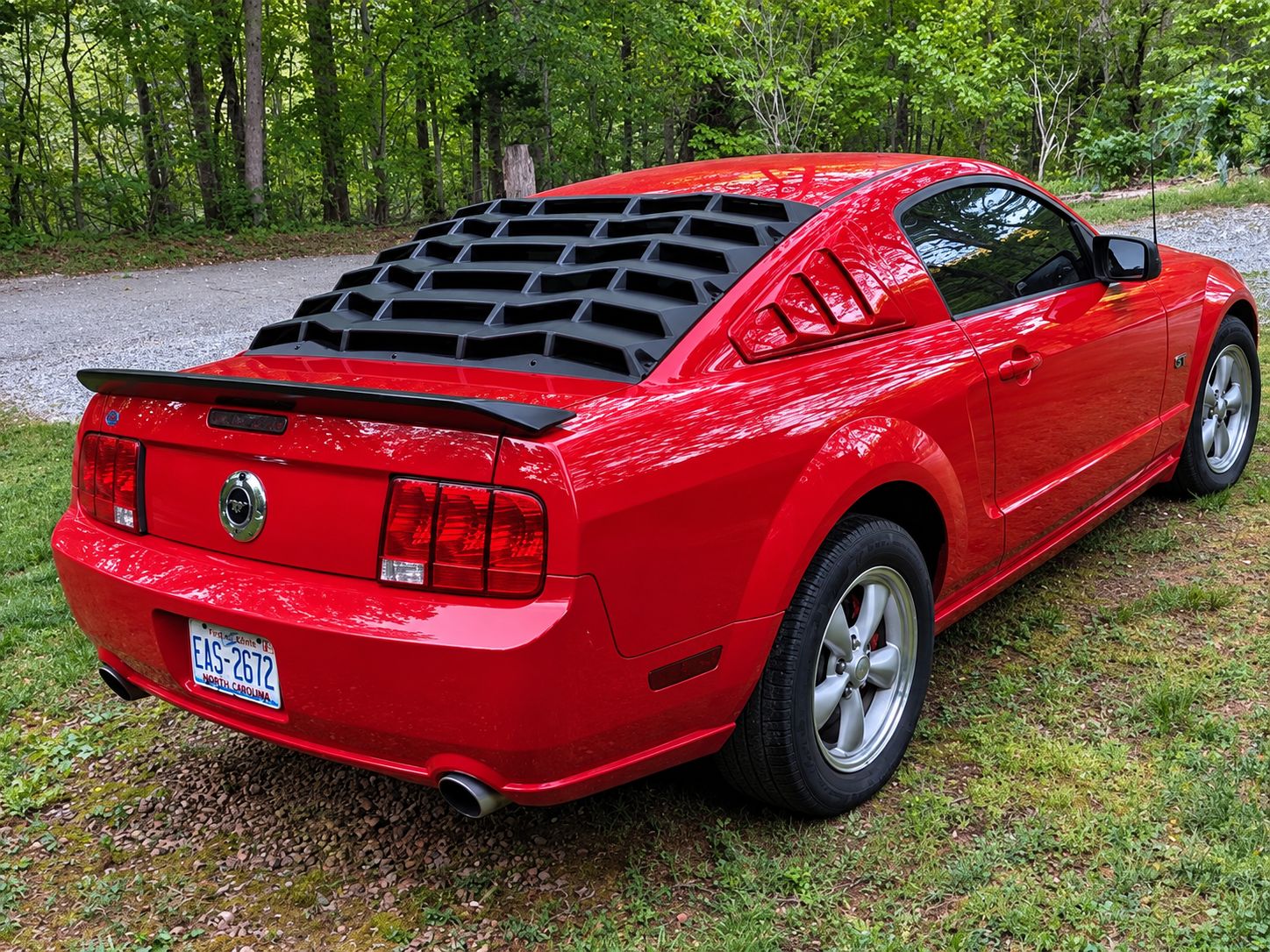 Bakrutelouver – mattsvart – MP CONCEPTS (Mustang 05-14 Coupe) - 5