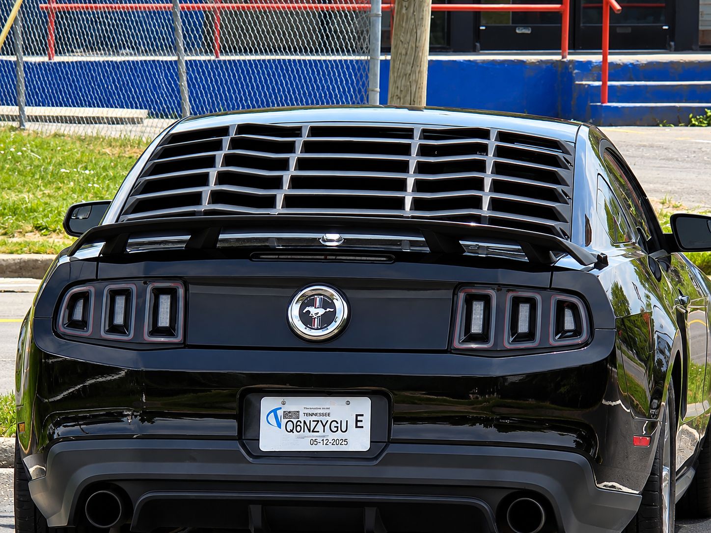Bakrutelouver – mattsvart – MP CONCEPTS (Mustang 05-14 Coupe) - 3