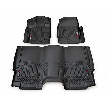 Svarta 3D-golvmattor i TPE (F150 15-26 SUPER CAB/CREW CAB)