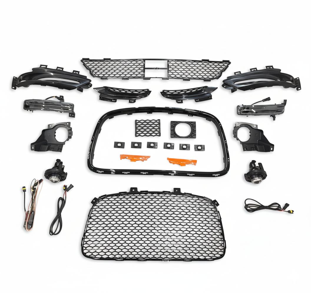 Komplett SRT-inspirerad främre stötfångare med ACC, dimljus och DRL (CHRYSLER 300 12–23) - 10
