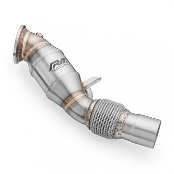 RM Motors downpipe BMW F32, F33, F36 LCI 420i, 420ix, 430i, 430ix B48 med katalysator