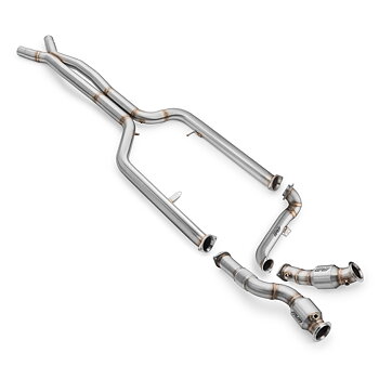 RM Motors downpipe kit med katalysator + mellanrör för BMW M3 (G80/G81), M4 (G82 / G83) 3.0 S58
