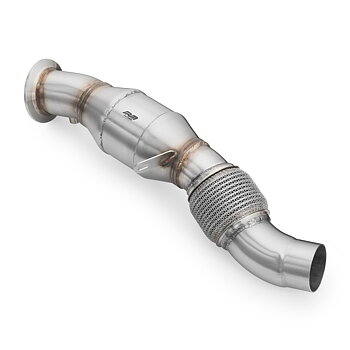 RM Motors downpipe BMW E63, E64 635d M57N2 med ljuddämpare