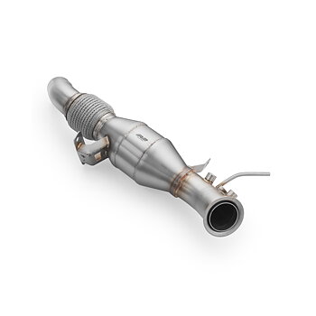 RM Motors downpipe BMW F25 X3 18d, 20dx N47N, N47S1 med ljuddämpare