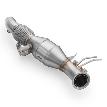 RM Motors downpipe BMW F25 X3 18d, 20dx, 28dx B47 med katalysator