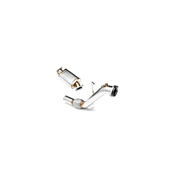 RM Motors downpipe BMW E60, E61 525d, 530d M57N med ljuddämpare