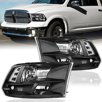 Halogenstrålkastare – röktonade – par – RAM 1500/2500/3500 2009–2018 samt RAM 1500 Classic 2019–2024