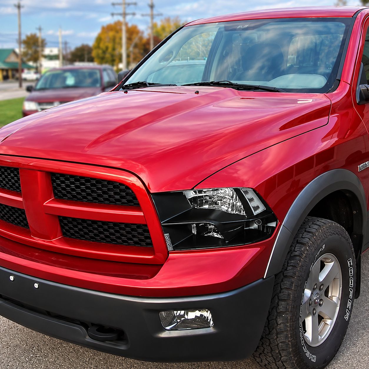 Halogenstrålkastare – röktonade – par – RAM 1500/2500/3500 2009–2018 samt RAM 1500 Classic 2019–2024 - 3