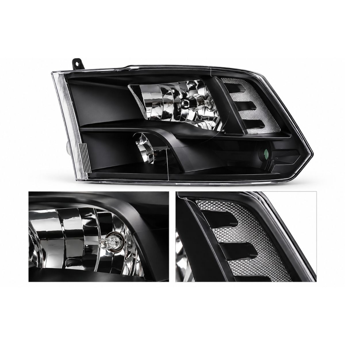 Halogenstrålkastare – röktonade – par – RAM 1500/2500/3500 2009–2018 samt RAM 1500 Classic 2019–2024 - 4