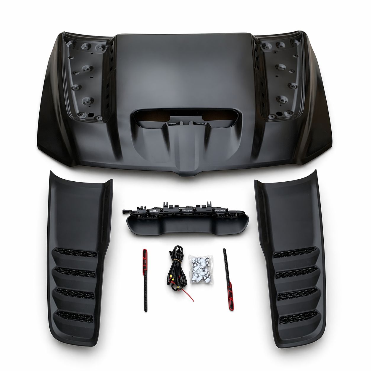 Motorhuv i aluminium – TRX-stil med LED – RAM 1500 DT 2019–2024 - 2