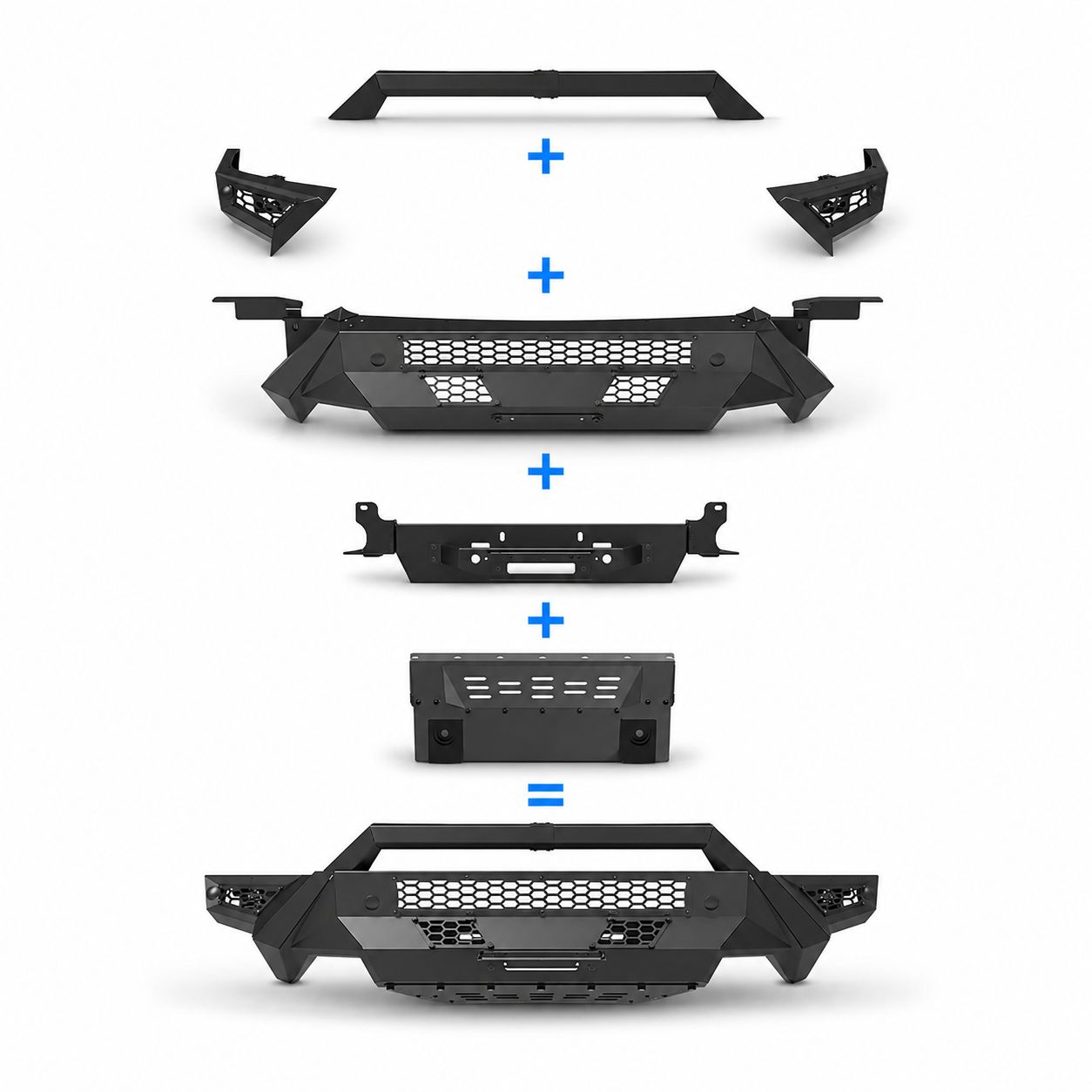 Frontstötfångare – Heavy Duty 4-i-1 med LED – RAM 1500 DT 2019–2024 - 3