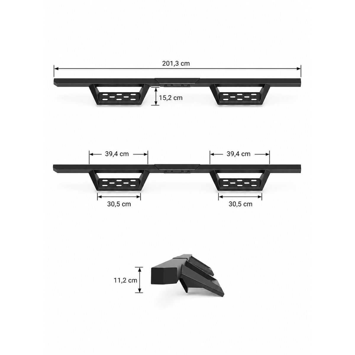 Sidosteg – Heavy Duty i stål – par – RAM 1500 DT 2019–2024 Crew Cab - 9
