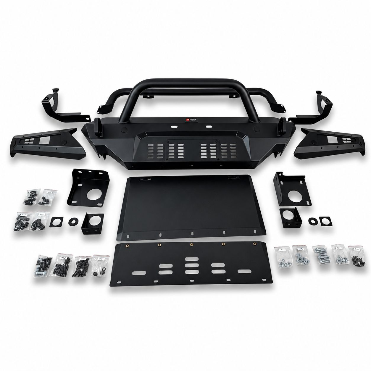 Frontstötfångare – Off-Road med frontbåge och LED-ramp – RAM 1500 DT 2019–2023, utom Rebel och TRX - 4