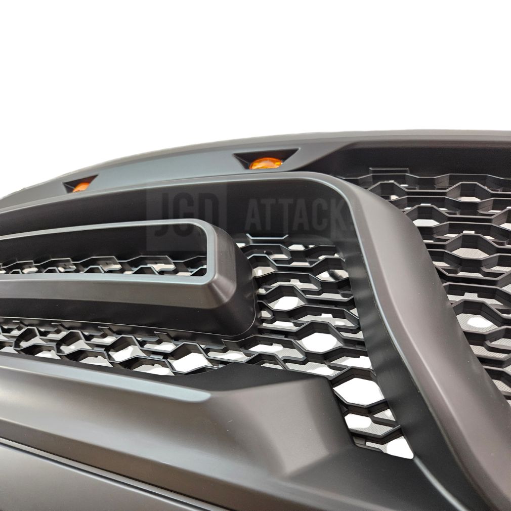Övre grill med LED – Rebel-stil – mattsvart – RAM 2500/3500 2010–2018 - 6