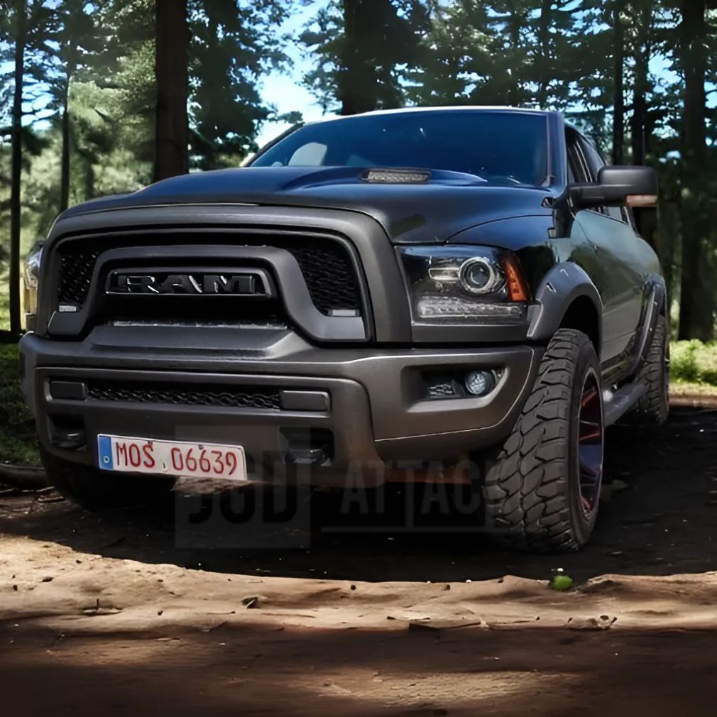 Övre grill – mattsvart – för Rebel – RAM 1500 Rebel 2015–2018 - 3