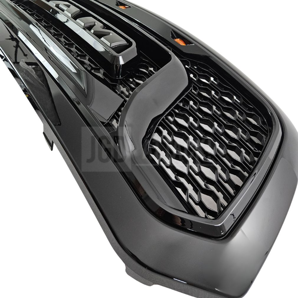 Övre grill med LED – Rebel-stil – blanksvart – RAM 1500 2013–2018 - 7