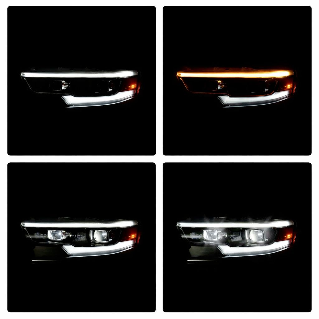 Full LED Matrix-strålkastare – krom – vänster – RAM 1500 DT Limited och Longhorn 2019–2023 - 7