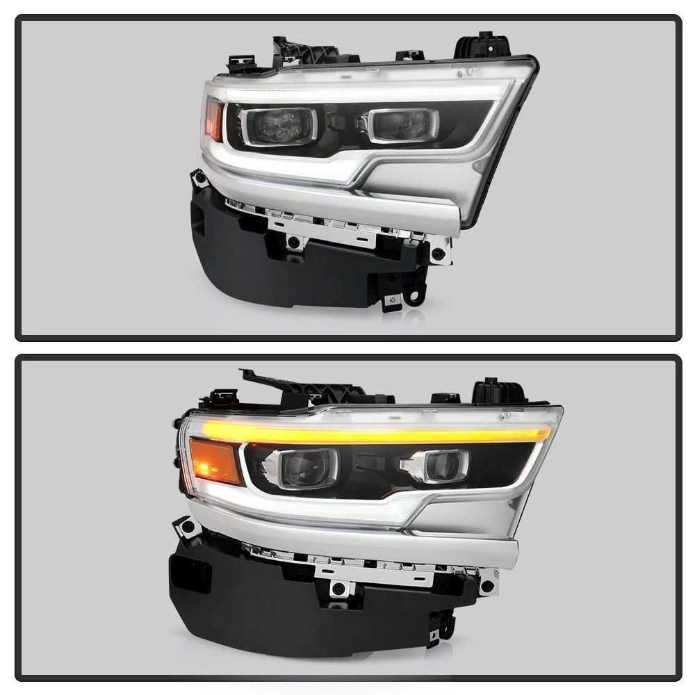 Full LED Matrix-strålkastare – krom – höger – RAM 1500 DT Limited och Longhorn 2019–2023 - 4